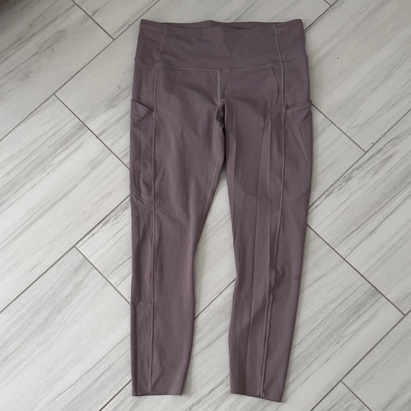 lululemon athletica Pants - Lululemon Lavender High-Waisted Leggings Size 10